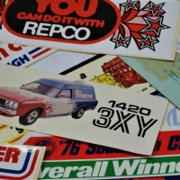 Group of Vintage Motoring stickers including Oakleigh Datsun, You can do it with Repco etc - Sold for $87 - 2018