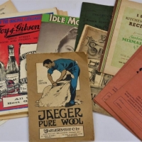 Group of ephemera including Jaeger Underwear, Shu-tone polish,  Sunshine, Singer etc - Sold for $27 - 2018