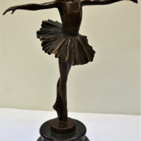 Reproduction bronze figure - 'Ballerina' bears signature to base - 30cm - Sold for $174 - 2018