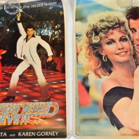 2 x c1970's movie posters incl Grease and Saturday Night Fever, both on light cardboard - Sold for $31 - 2018