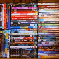 Box of DVDs including Aeon Flux, The Secret life of Us, Airheads etc - Sold for $31 - 2018