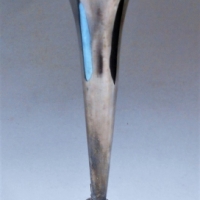 Small Sterling Silver Fluted stemmed posy Vase - hhmarked Bham 1905 - 12cms H - Sold for $25 - 2018