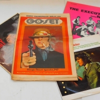 Small group lot c1960's pop items incl 'Go-Set' magazine and vinyl LP albums - The Executives, Donovan, etc - Sold for $31 - 2018