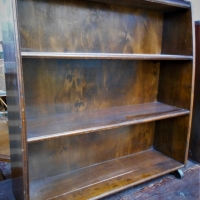 Small hardwood bookcase - Sold for $25 - 2018