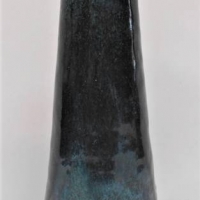 KLYTIE PATE Australian Pottery Vase - Blue glaze, Tapering Cylindrical form - signed to base - 175cm H - Sold for $174 - 2018