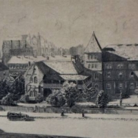 Old Scotch College Etching by Austin Platt (1912-2003) 31 X 19cm - Sold for $62 - 2018