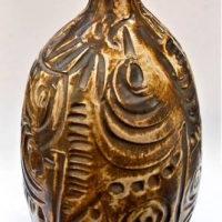 Post War Australian pottery Gilbert pottery lamp base with impressed decoration - 355cm tall - Sold for $124 - 2018