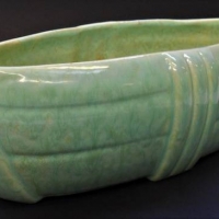 Vintage TRENT Australian pottery trough - green Art Deco style - maker's mark to base - Sold for $25 - 2018