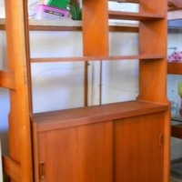Vintage bookshelf cupboard unit - Sold for $62 - 2018