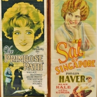 2 x Vintage Daybill Movie Posters - Sal of Singapore & The Primrose Path (af) - Sold for $68 - 2018