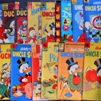 Approx 17 x 195060s  Walt Disney Uncle Scrooge, Duck Album, Huey Dewie and Louie etc - Sold for $87 - 2018