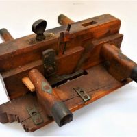 C1900 beech wood Plough plane by Aitkin & Sons, Sheffield - Sold for $25 - 2018