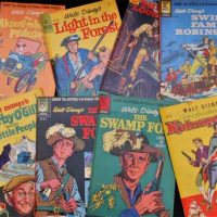 Group of 195060s Walt Disney comics Various title including The Absent Minded professor, Kidnapped, Swiss Family Robinson etc - Sold for $35 - 2018