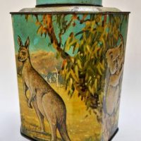 1950s Australian Bushell's tea tin  - Animals of Australia - Sold for $56 - 2018