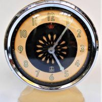 1950s equity alarm clock with concentric moving centre circle - Sold for $112 - 2018