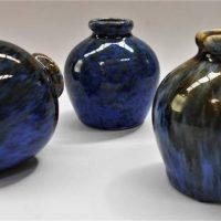 3 x Australian pottery Fowler ware ink wells  mercury pots - Sold for $93 - 2018