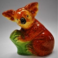 Vintage Rosedale pottery koala, modelled by J Moss, Marked to base - Approx, 10cmH - Sold for $31 - 2018