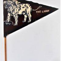 Vintage VFL Fitzroy Lions Football Club cloth pennant - Sold for $81 - 2018