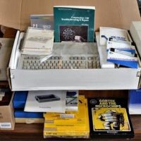 1985 Boxed Commodore 128 Computer with 1540 and 1541 Disk Drives, Printer Geos Operating system boxed, Printshop and Open source software etc - Sold for $273 - 2018