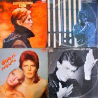 Group lot vinyl David Bowie records, albums incl Low, Heroes, Pin Ups and Stage - Sold for $75 - 2018