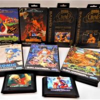 Group of 1990s Sega Mega drive games including Street fighter 2, Sonic the Hedgehog, Lemmings, Greendog etc - Sold for $56 - 2018