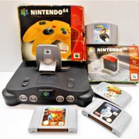 Group of Nintendo 64 Console and Games including Pokmon stadium, Wave Race Bomberman Hero etc - Sold for $99 - 2018