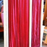 Pair of  Timber framed 4 fold room dividers - Sold for $62 - 2018