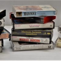 2 x Boxes of cassette tapes and cases incl Ratcat, Madonna, Michael Jackson etc - Sold for $50 - 2018