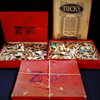 3 x 1930s Raphael Tucks Zig Zag wooden Jigsaw puzzles - Sold for $81 - 2018