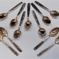 Group of 12 Vietnamese 900 Silver spoons by Ngoc Xoung with Soviet 875 mark - Sold for $186 - 2018