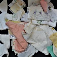 Large Quantity of Handkerchiefs, lace, embroidered, packaged etc - Sold for $35 - 2018
