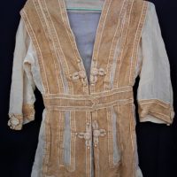 c1910 Ladies Waisted jacket by Torello of Melbourne  - cream hand embroidered small Sze - Sold for $62 - 2018