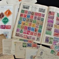 2 Albums of Hinged international stamps and assorted loose stamps and first day covers including early Chinese etc - Sold for $93 - 2018