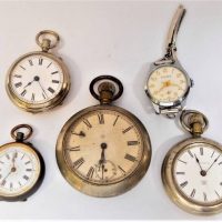 Group of 1920s mens and ladies  Pocket watches - Sold for $50 - 2018