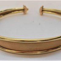 14ct ygold slip on bangle - 115 grms - Sold for $261 - 2018