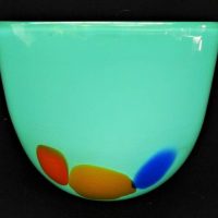 Australian Art glass bowl by Trica Allen signed to base - 12cm - Sold for $62 - 2018