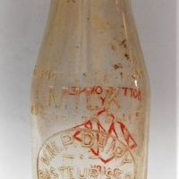 1940s VMP Dairy Caulfield Milk Bottle with Enamel mark on one side - Sold for $99 - 2018