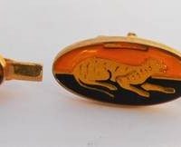 1960s VFL Cufflinks and Tie Bar set Richmond Tigers - Sold for $35 - 2018