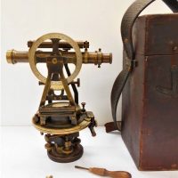 C1900 Japanese Boxed Transit theodolite - Sold for $174 - 2018