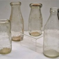 Group of Milk bottles including Springfield Dairy Colac 1 pint and Park View Dairy Colac 10 Oz etc - Sold for $50 - 2018