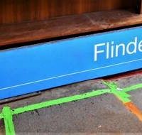 Large 'Flinders Street station'  train sign - 3 meters long - Sold for $186 - 2018