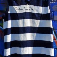 Vintage VFL Geelong Football Club - Graham Polly Farmer signed knitted jumper with No r on back - Sold for $50 - 2018