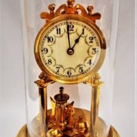 Vintage  Jahresuhrenfabrik German Anniversary 400 day Dome Clock - Sold for $37 - 2018