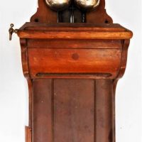 c1910 Wooden Ericsson bell box for a wall phone - Sold for $93 - 2018