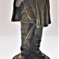 Reproduction bronze Gustave Joseph Cheret statue - 'Boy with Violin' - 23cm tall - Sold for $161 - 2018