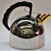 Stainless steel  Alessi Two Tone whistling kettle - Sold for $87 - 2018