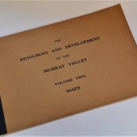 1953 Book of Maps Resources and Development of The Murray Valley - Sold for $31 - 2018