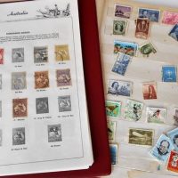 2 x Albums of Australian stamps including Seven seas Hinged album with Kangaroos and King George V issues - Sold for $50 - 2018