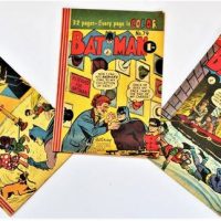 3 x 1950s Batman Comics - Nos 76, 79, 81 -printed by The Argus - gc - Sold for $373 - 2018