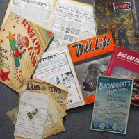 Group lot -  Books and Ephemera including  Broadbent's road guide, Bound Wild life magazines, and Bound Junior Argus etc - Sold for $43 - 2018